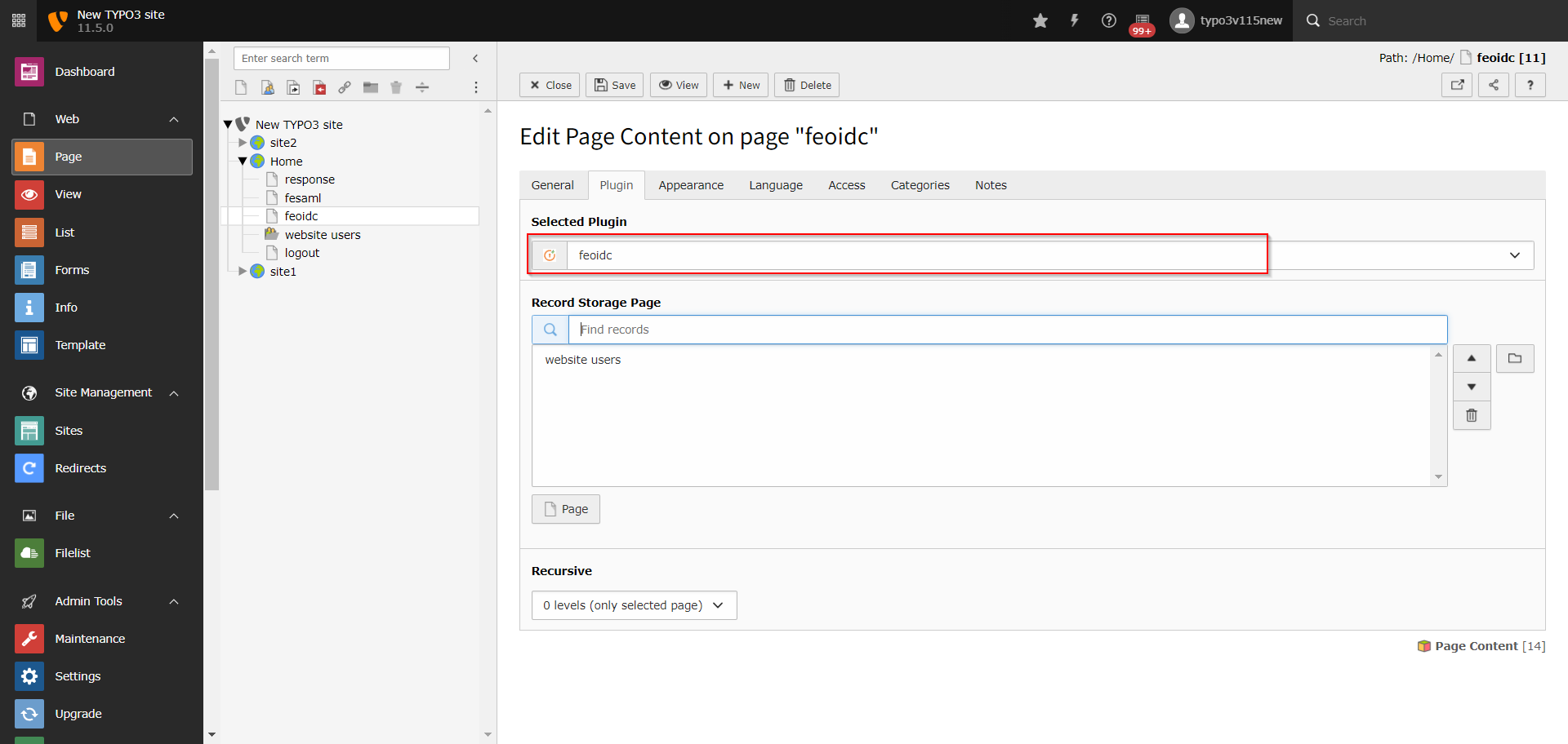 Response Page * Create SSO Login button in your Typo3 Frontend Site and embed the feoidc page URL to it in order to initiate the SSO.