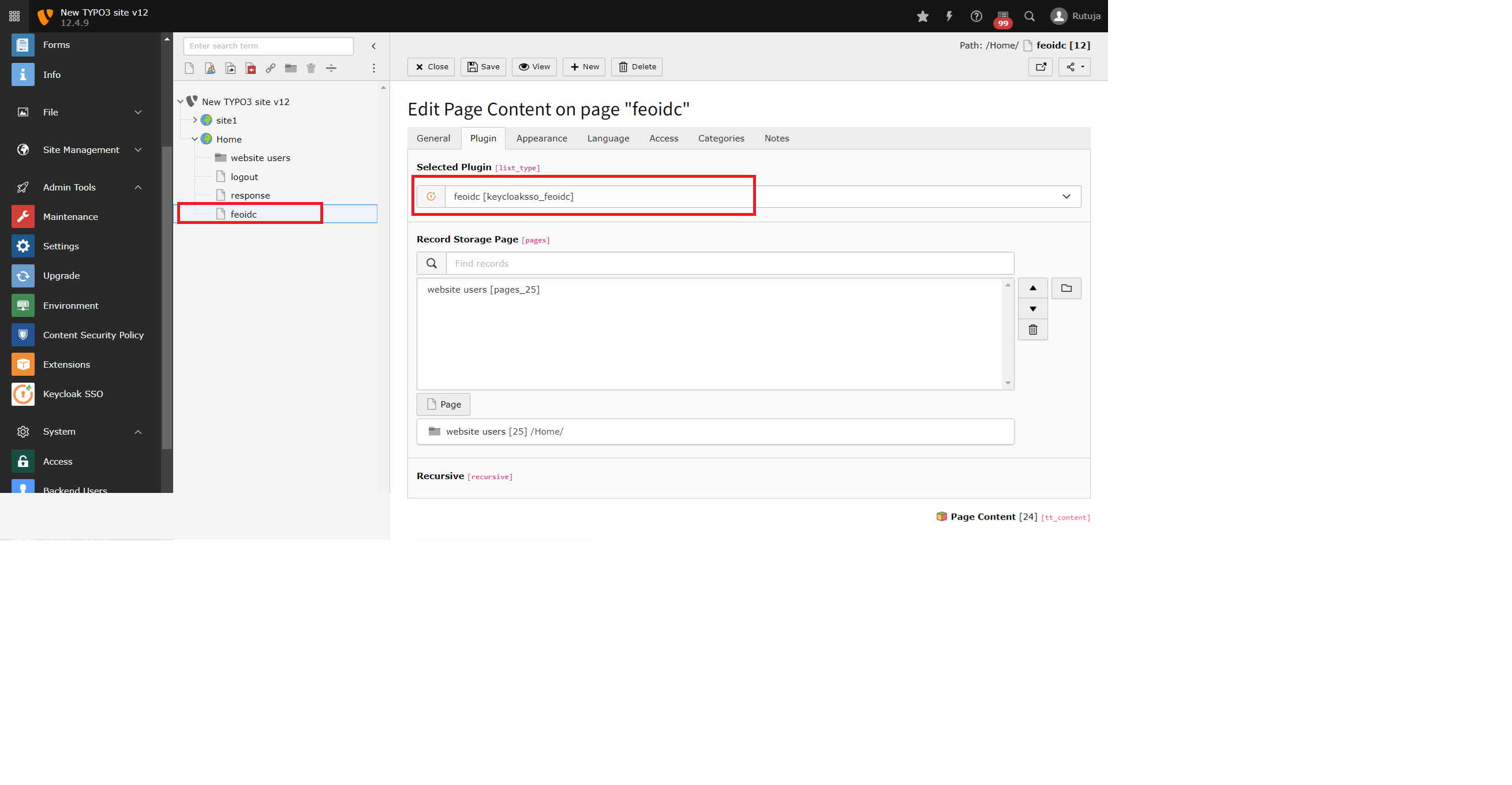 Response Page * Create SSO Login button in your Typo3 Frontend Site and embed the feoidc page URL to it in order to initiate the SSO.