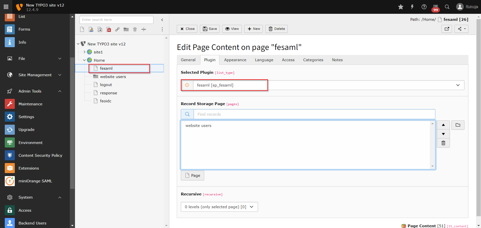 Fesaml Page