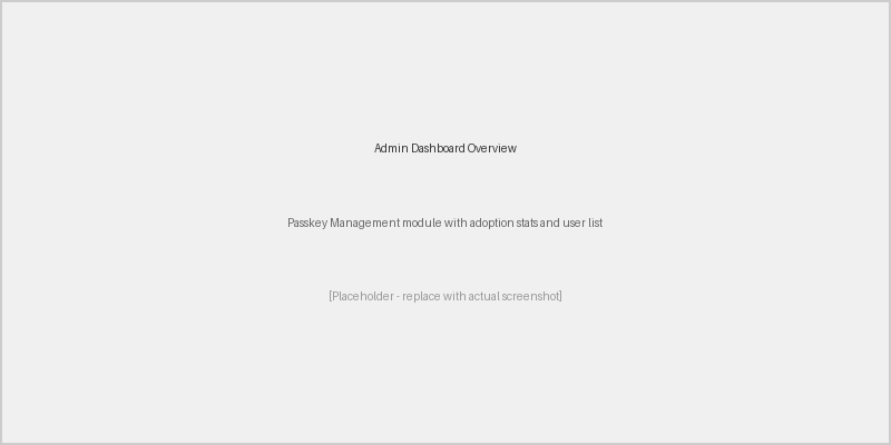 Admin dashboard overview showing adoption statistics and user list