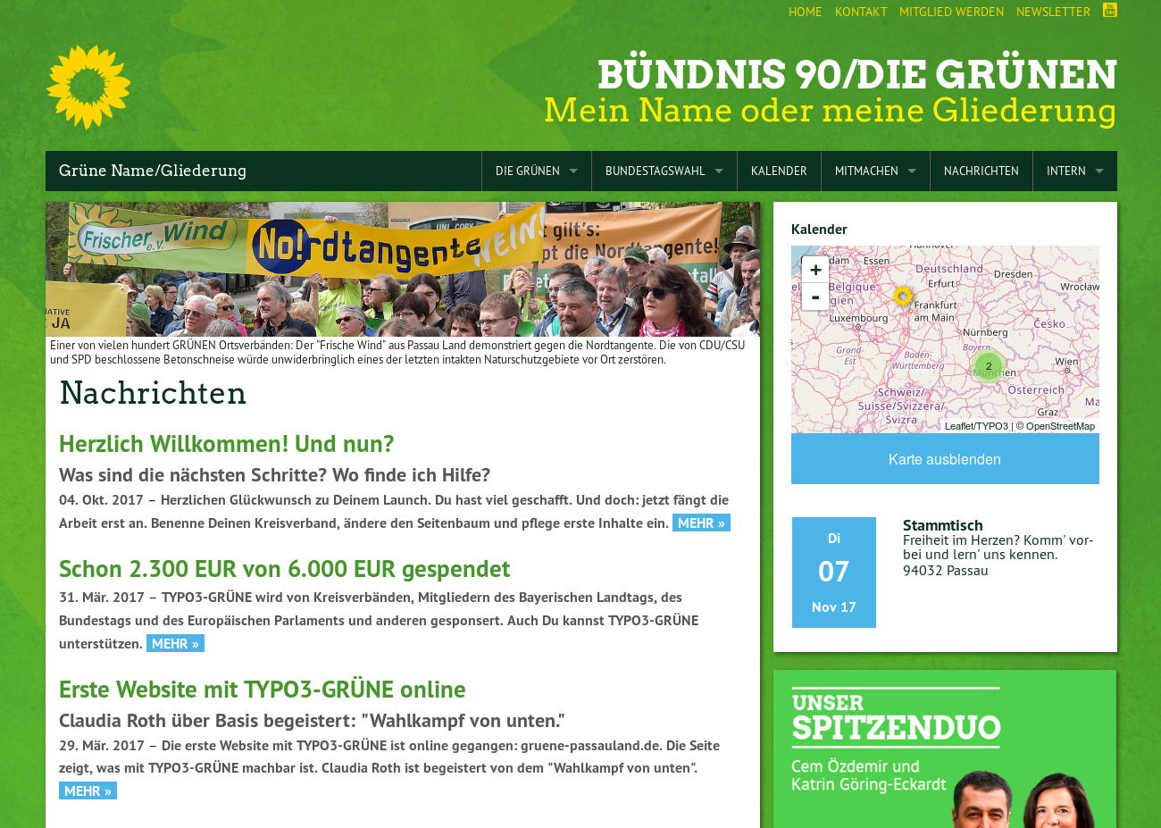 TYPO3 GRUENE!