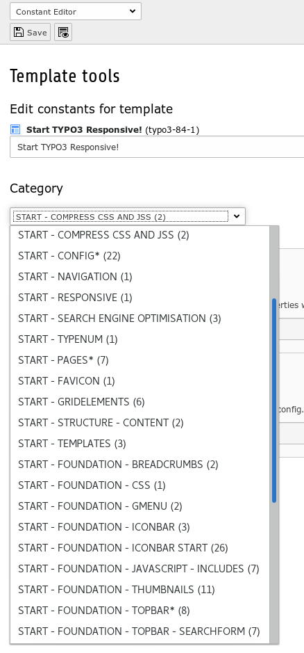 Start user-interface