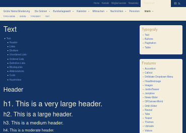 EXT:start blue theme