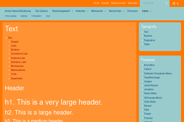 EXT:start orange theme