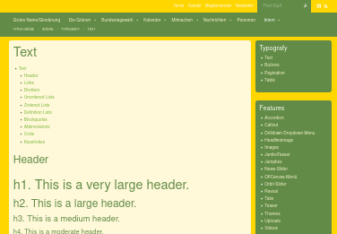 EXT:start yellow theme