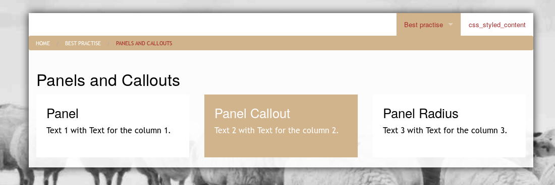 Call out (theme white)
