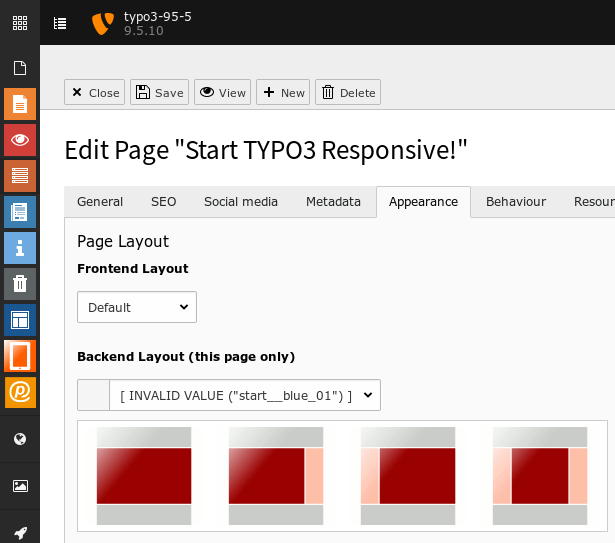 The Slim backend-layouts