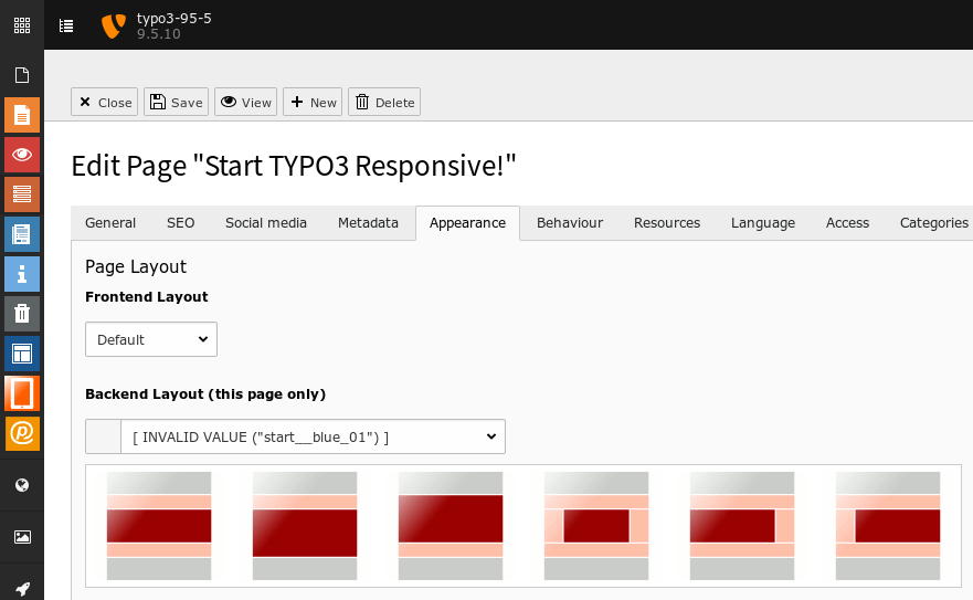The Slim Extended backend-layouts