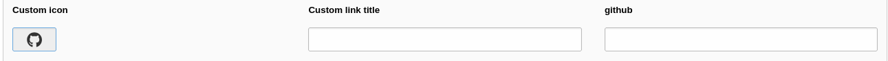 Backend page properties: Edit social media icons