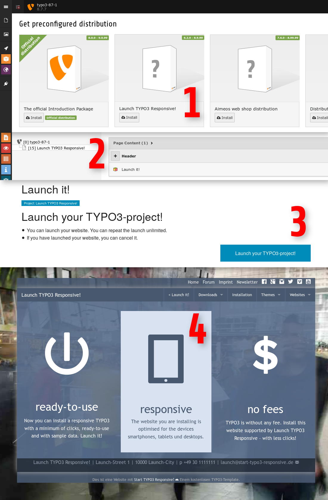 Workflow: Launch TYPO3 Responsive!