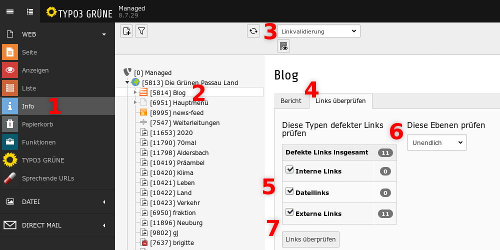 Defekte Links suchen
