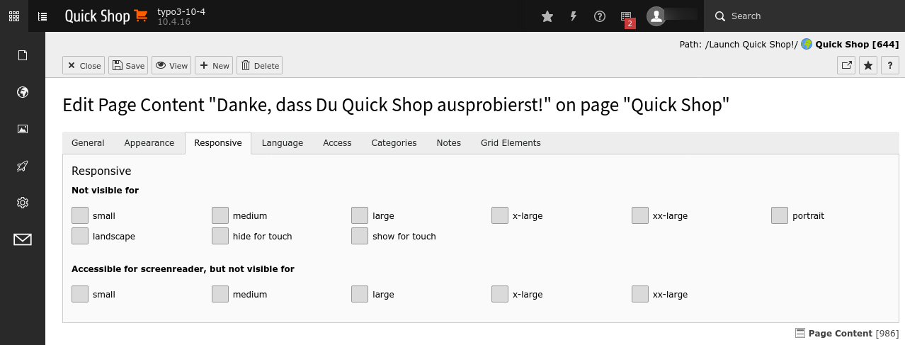 Content element with tab [Responsive]