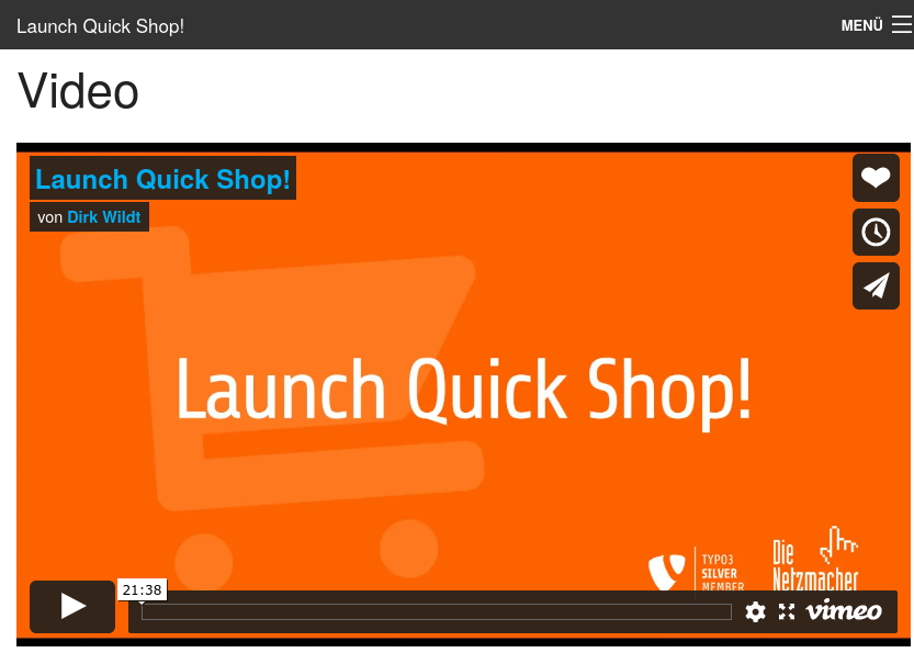 Simple responsive video