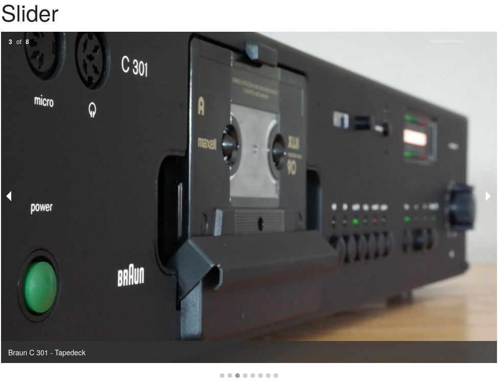 Simple responsive slider