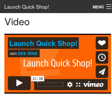 Smartphone: Simple responsive video