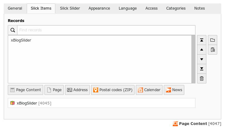 TYPO3 xBlog Slider