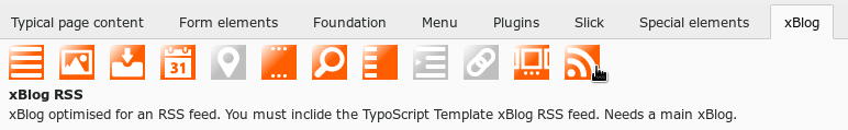 TYPO3 xBlog wizard