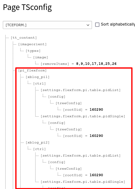 TYPO3 xBlog: TCA selectTree