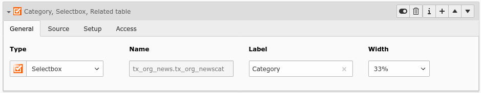 TYPO3 xBlog Form Field with Tab General