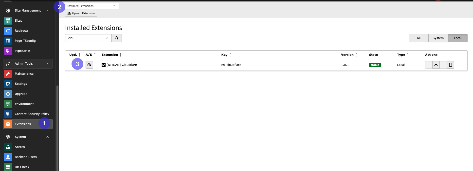 Install Extension