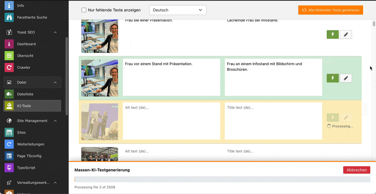 Batch processing of images