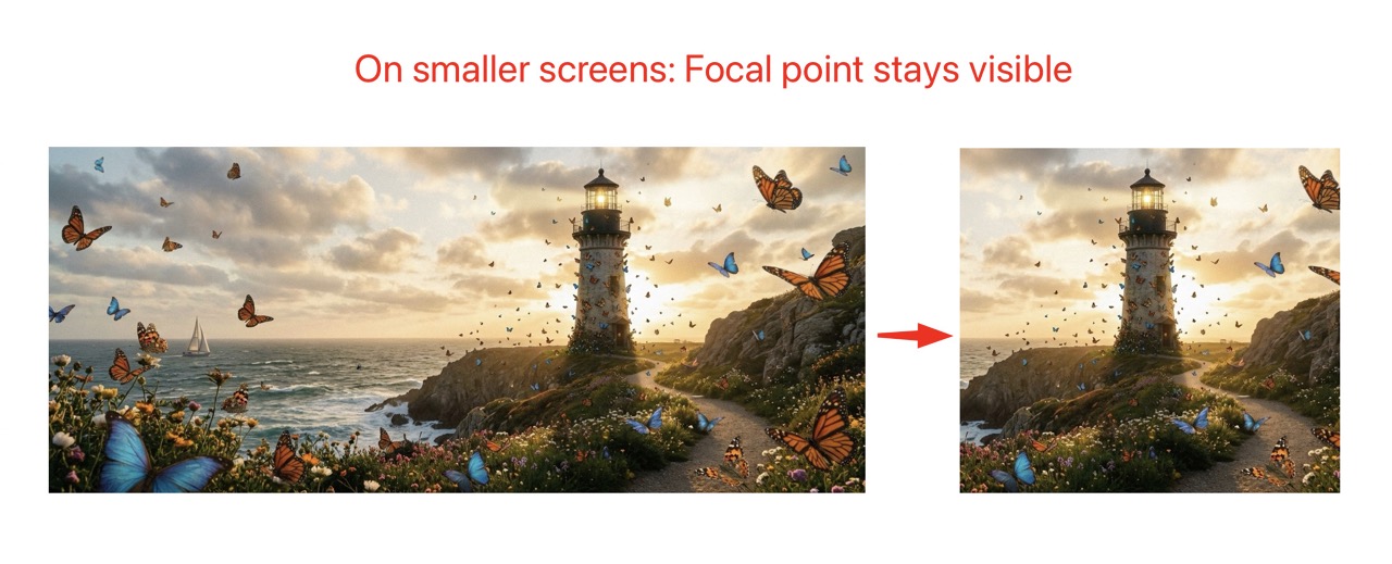 Frontend result with scaled container