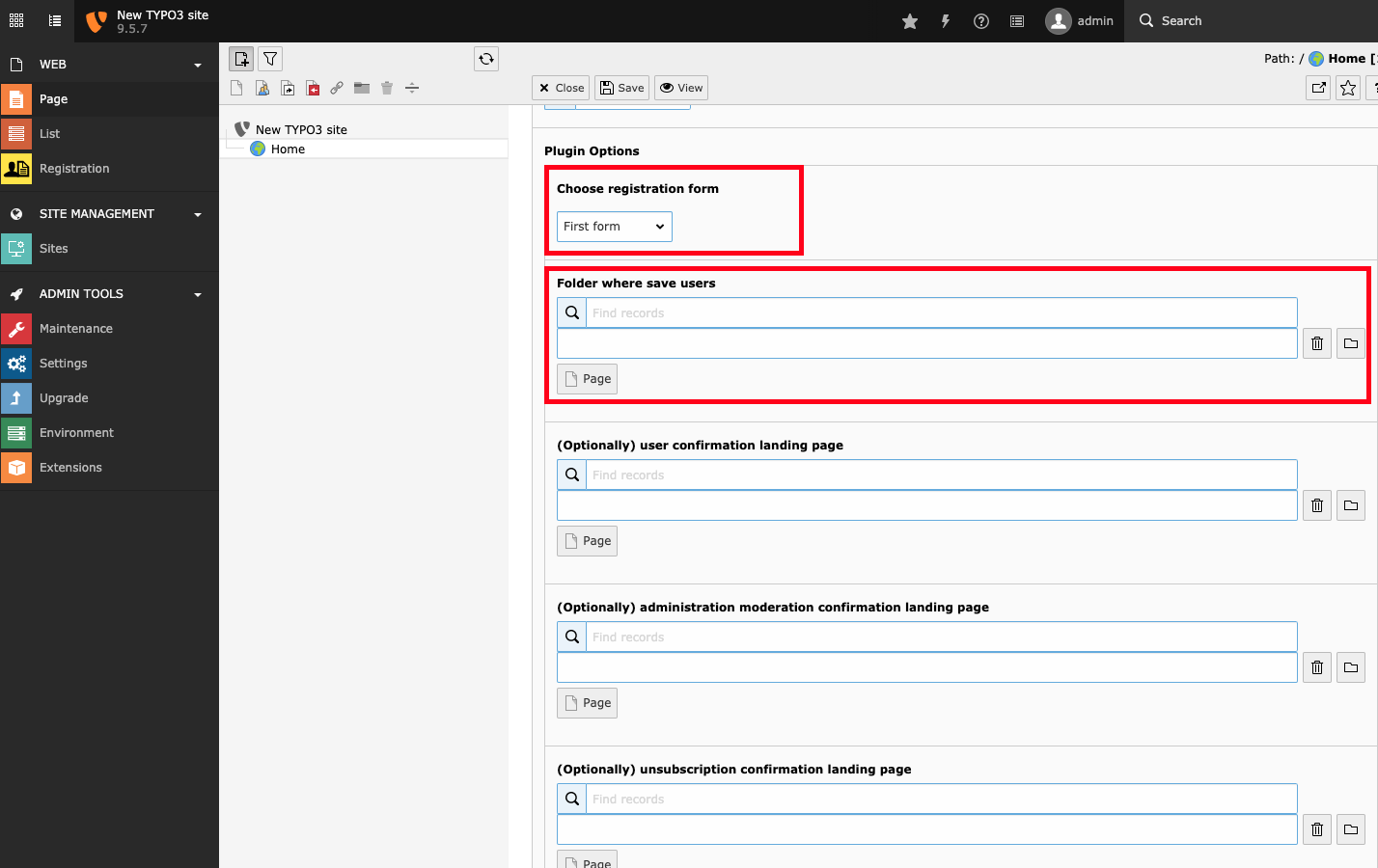 Configure settings for the plugin.