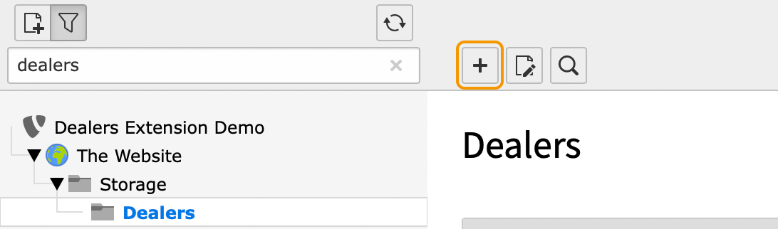 ../../_images/PageTreeAndCreateRecordButton.png