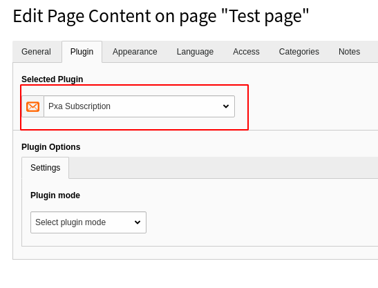 Insert plugin