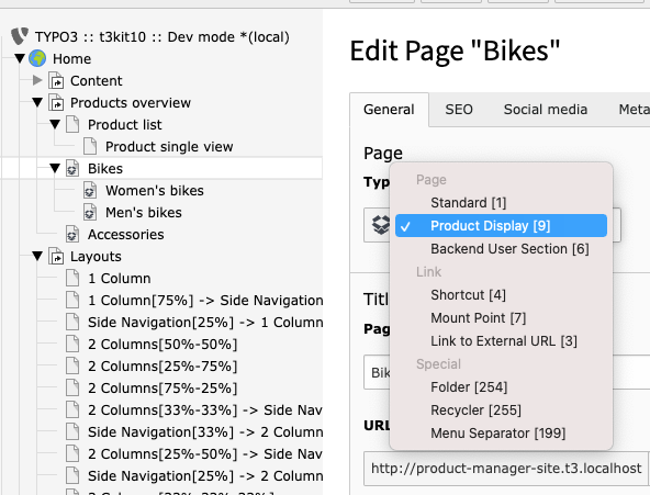 Creating a Category Page in the PageTree.