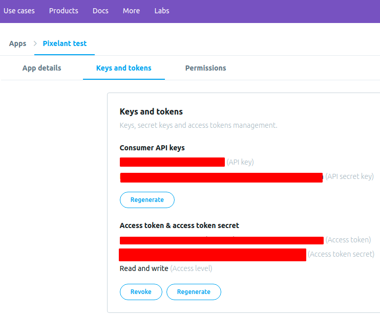 Backend view