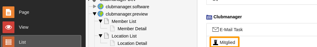 Create new member with web > list module