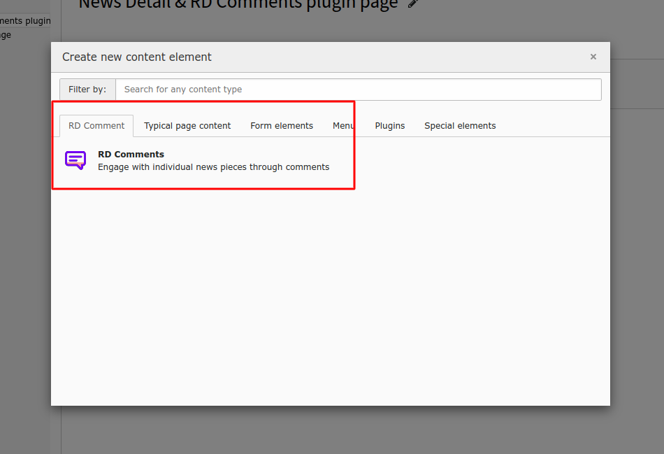 Add RD Comments plugin to News Detail page