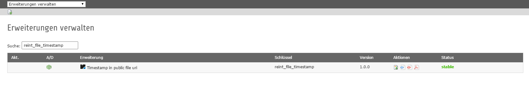 Extension Manager
