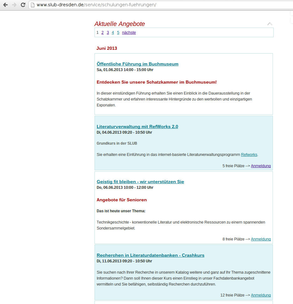 Listing View