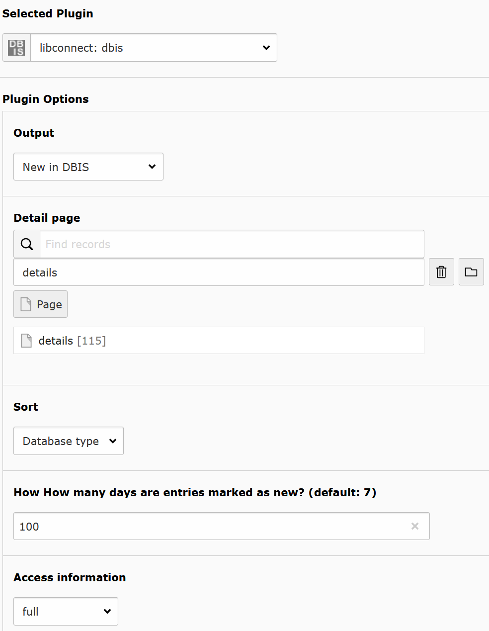 output as list with new entries