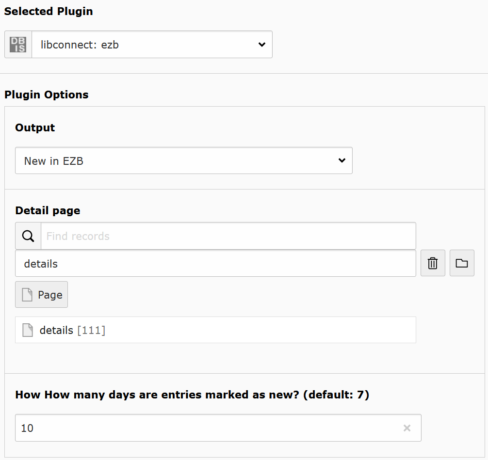 output as list with new entri