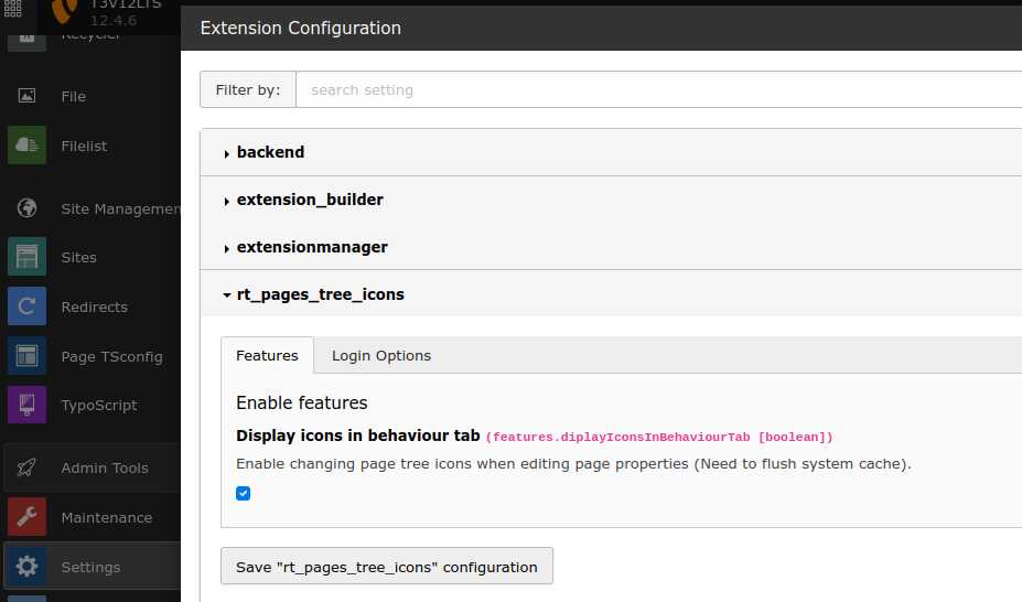 Enable features