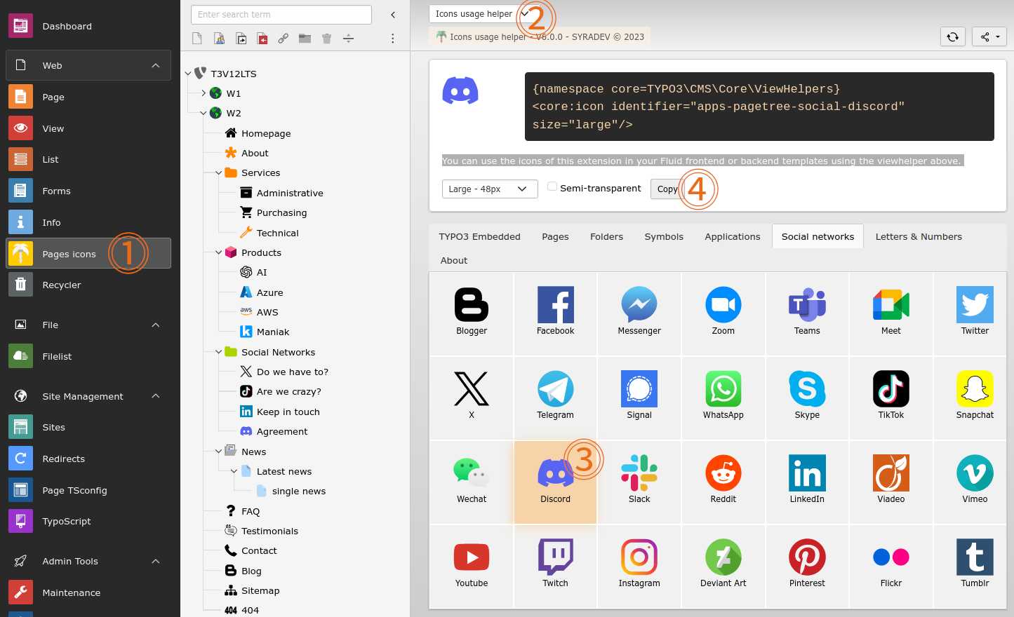 Icons Usage Helper