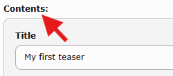 FlexForm label in the content element