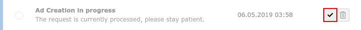 Message Center - marking a message as read.