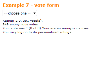 Example 7 - vertical rating