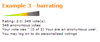 Example 3 - vertical classic starrating