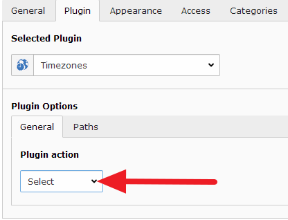 Backend plugin selection