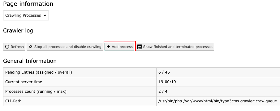 Process the queue via backend