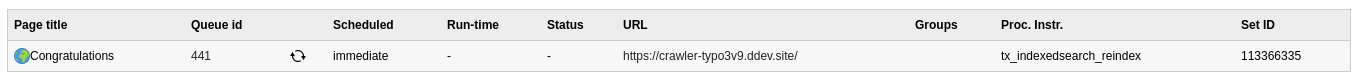 Page is added to the crawler queue