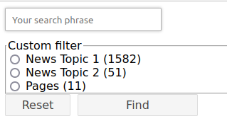 Example for a custom filter