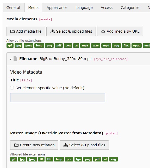 Switch to the video tab and add an image