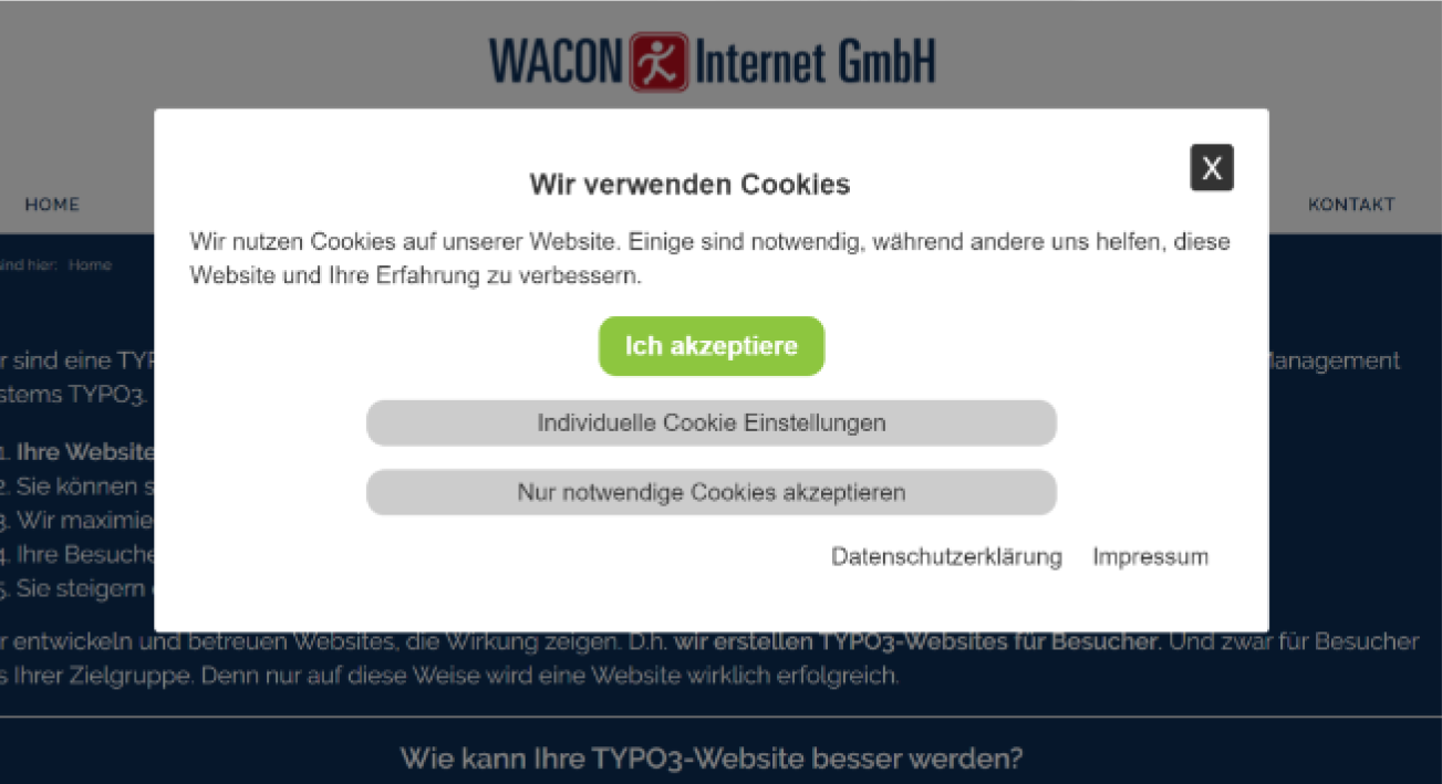 Sample of wacon_cookie_consent_box