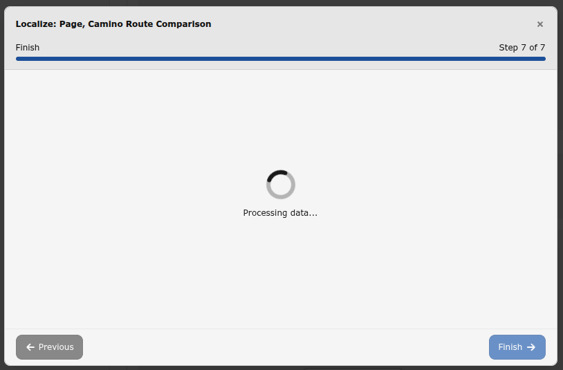 Localization is in progress